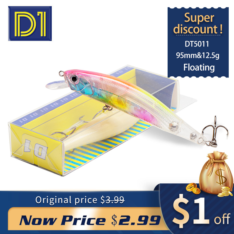 Fishing Lure Jerkbait - D1 Lure Floating Minnow Wobblers For