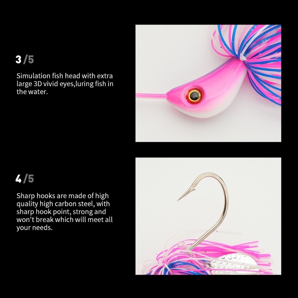 42g Weight Fishing Lure Spinne - Fishing Lure Blade Bait review and price