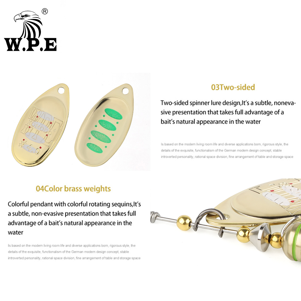 W.P.E KOMODO Spinner Lure 2pcs - Fishing Lure Spoon review and price