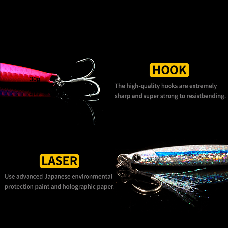 LETOYO Metal Jig With Hooks 20 - Fishing Lure Spoon review and price